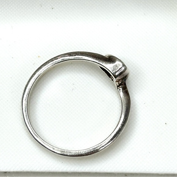 Genuine Heart Shaped Faceted Cut Amethyst 925 Sterling Ring - Picture 4 of 7